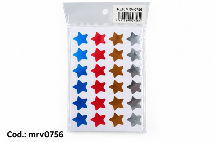 Stickers de Estrellas de Colores
