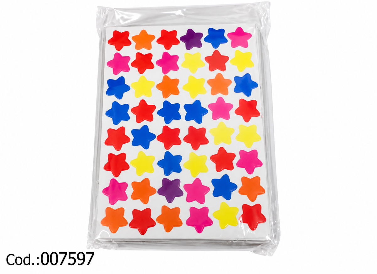 Stickers de Estrellas de Colores – Cod. 007597