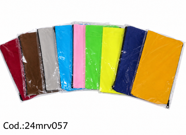 Estuche Escolar con Zíper – Colores Variados