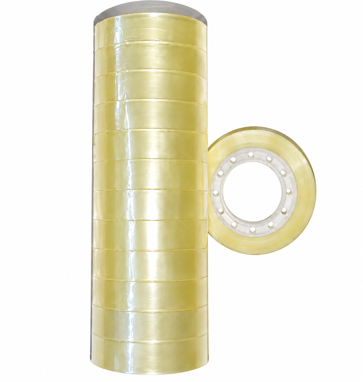 Cinta Adhesiva Transparente Fina – Paquete de Rollos