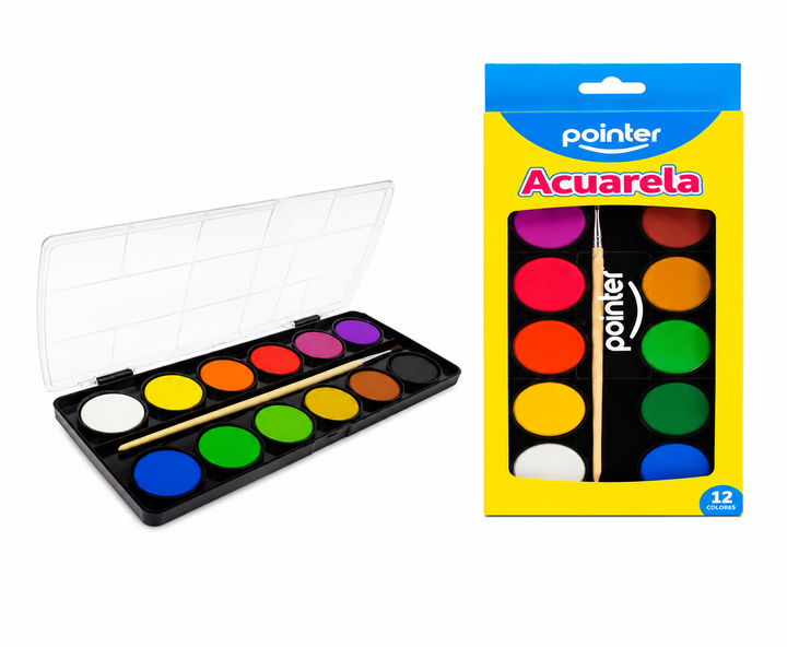 Acuarela Pointer 12 Colores