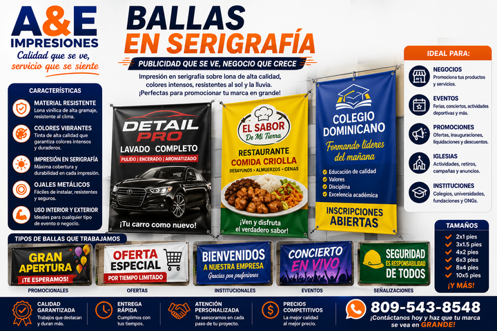 Ballas Publicitarias en Serigrafía