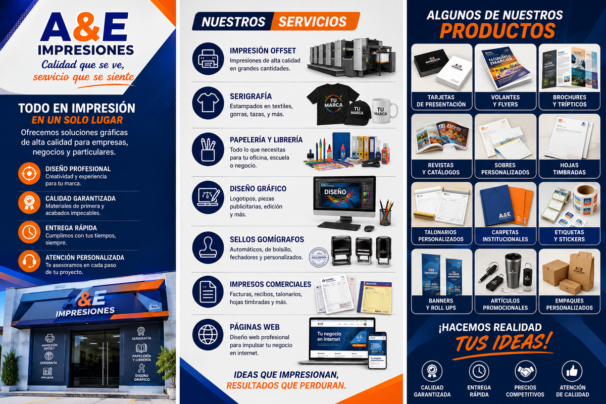 Brochures y Trípticos Personalizados