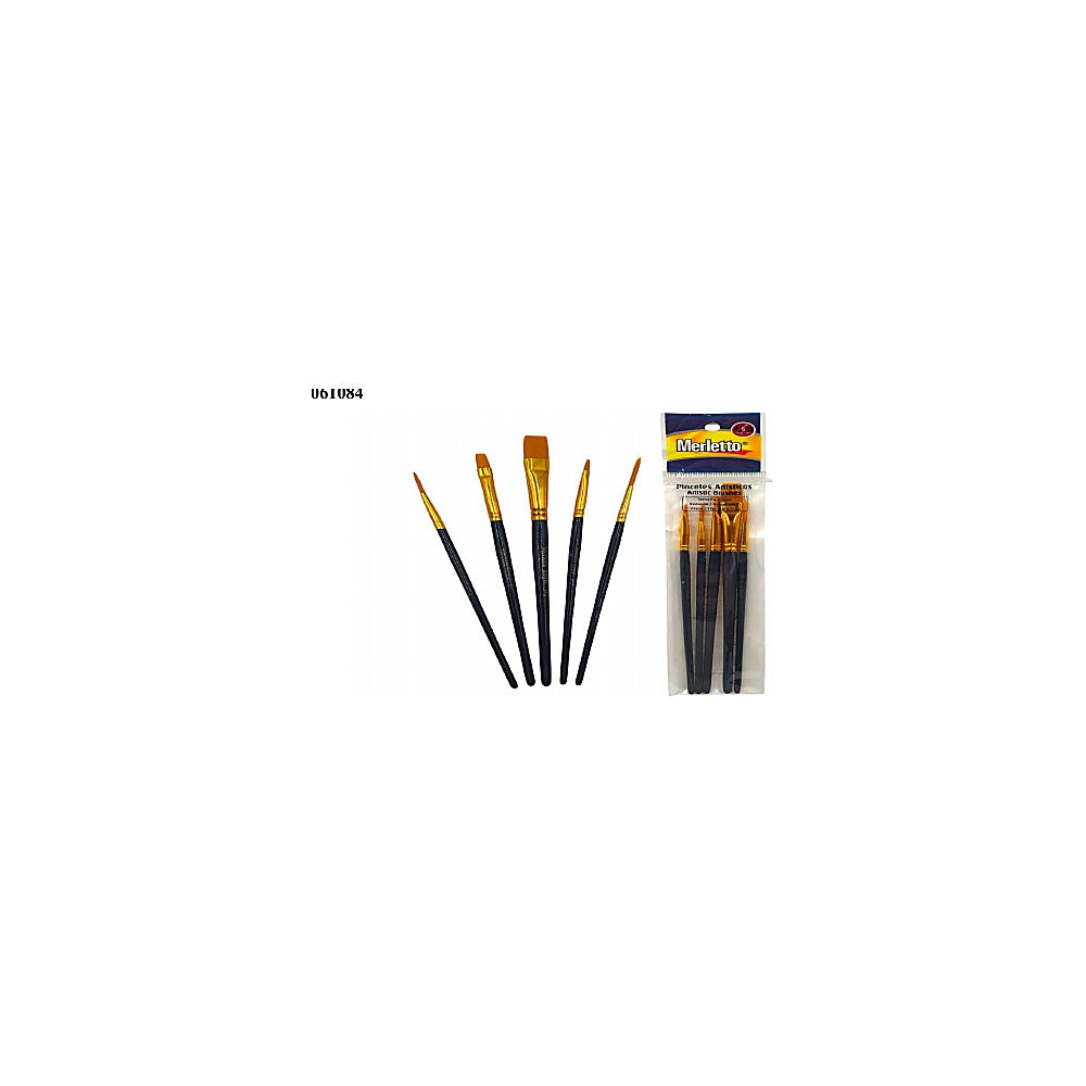 SET DE PINCELES #1 2 3 6 MERLETT 780-1590589