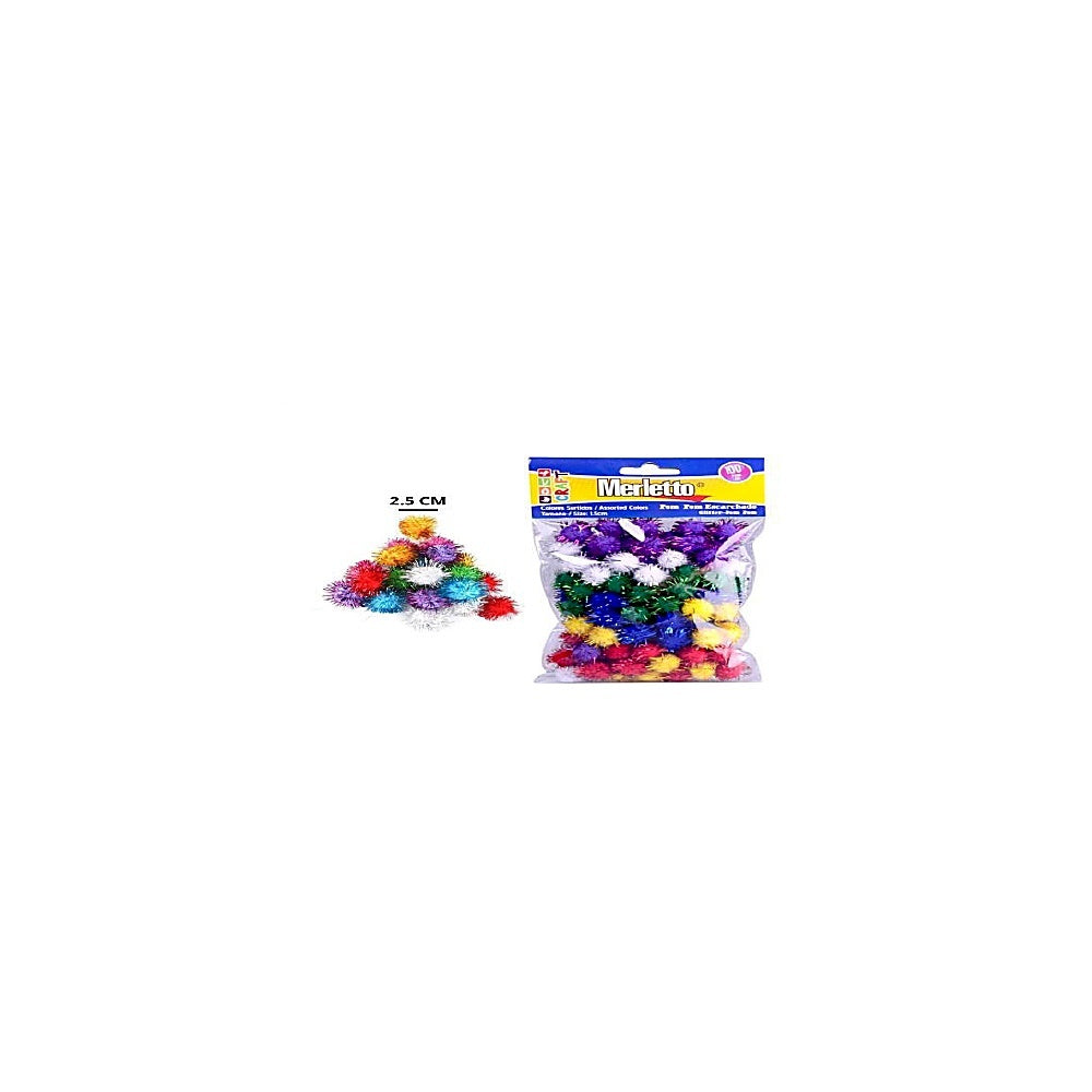 POM POM 100PCS SURTIDO BRILLO 785-6381573