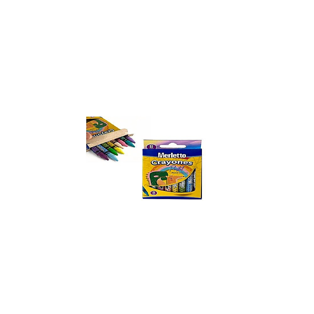 CRAYONES 8PCS PASTEL MERLETT 780-7933935