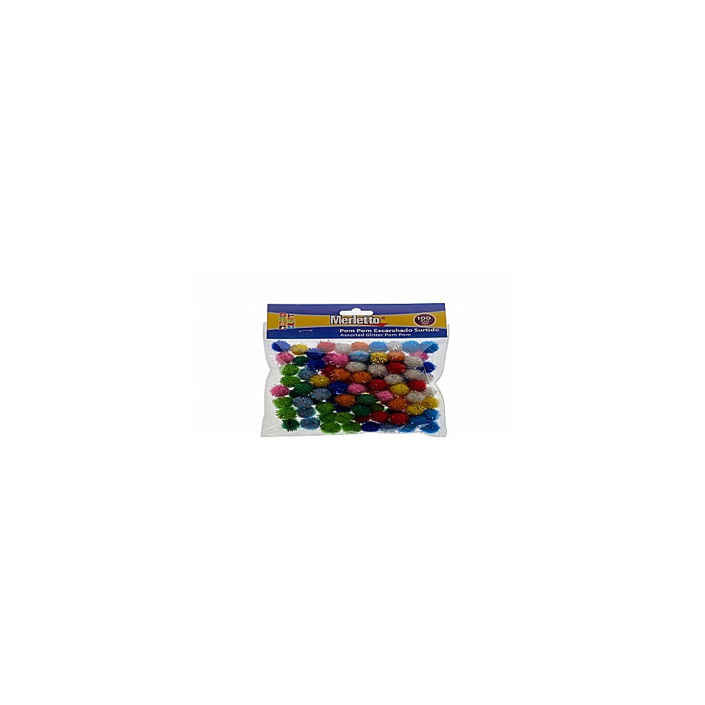 POMPONES 100PCS 15MM BRILLO M 785-5663961