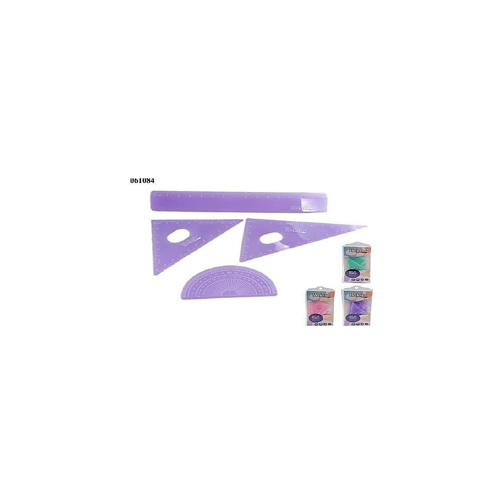 SET DE REGLAS 4PCS 15CM MERLET 780-8694121