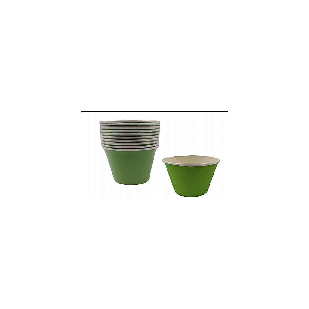 VASOS CUMPLEAÑOS 10PCS VERDE R3596-G