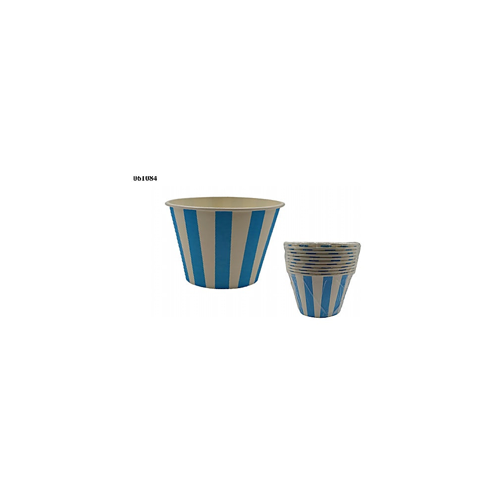 VASO CUMPLEAÑOS RAYAS 10-1 AZ R3984-B