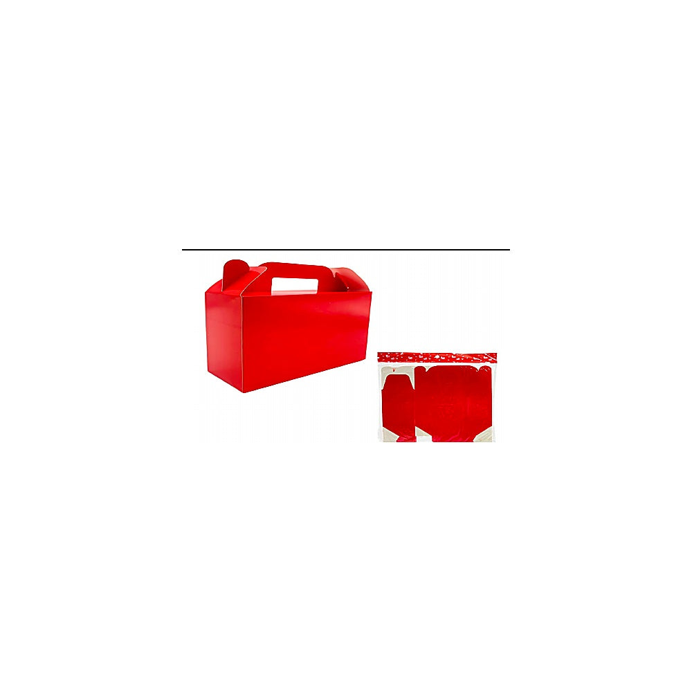 CAJITAS CUMPLEAÑOS 10PCS ROJO R3836-R