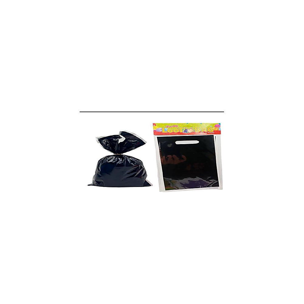 FUNDAS CUMPLEAÑOS 10PCS NEGR R4461-BK