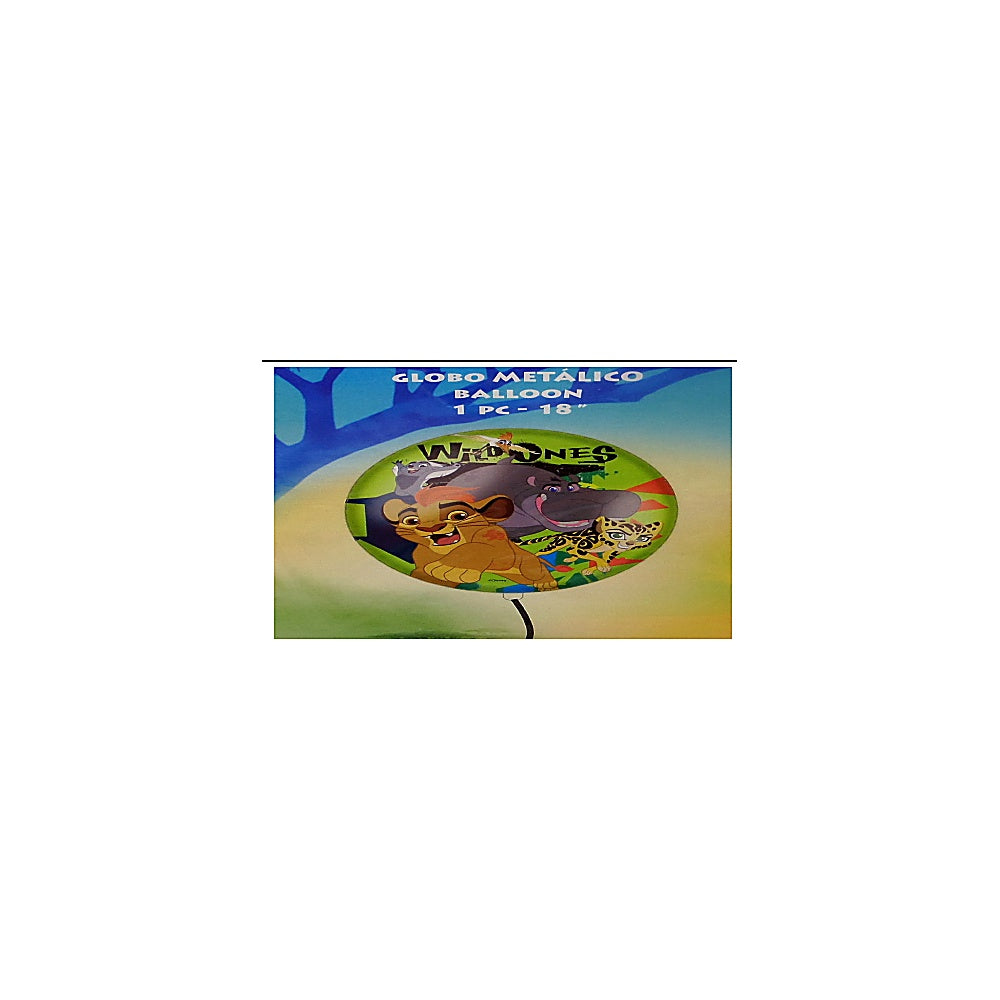 GLOBO METALICO 18PLG 1PC LION DPG-LG-GB063