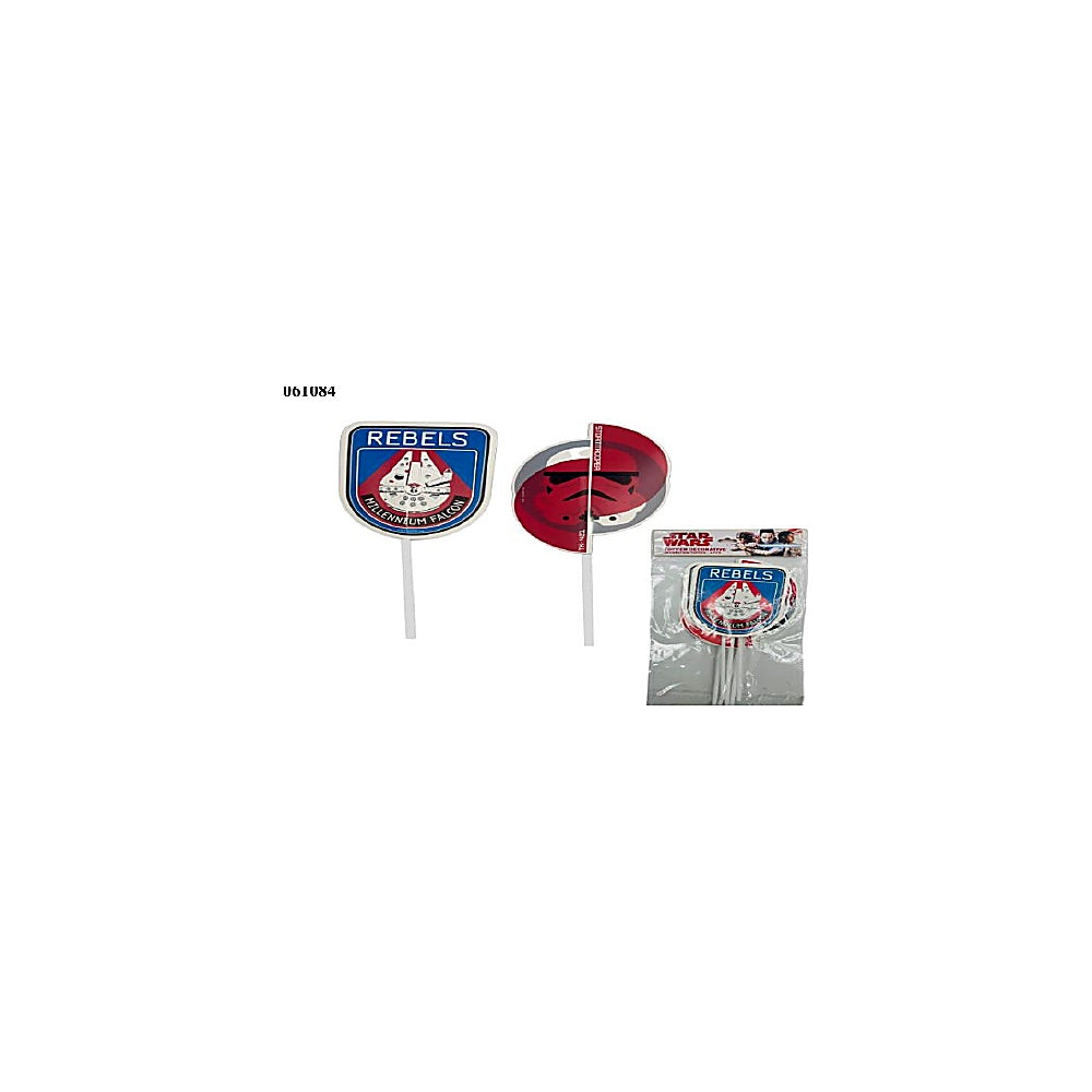 TOPPER CUMPLEAÑO 6PCS STARS LPG-SW-T013