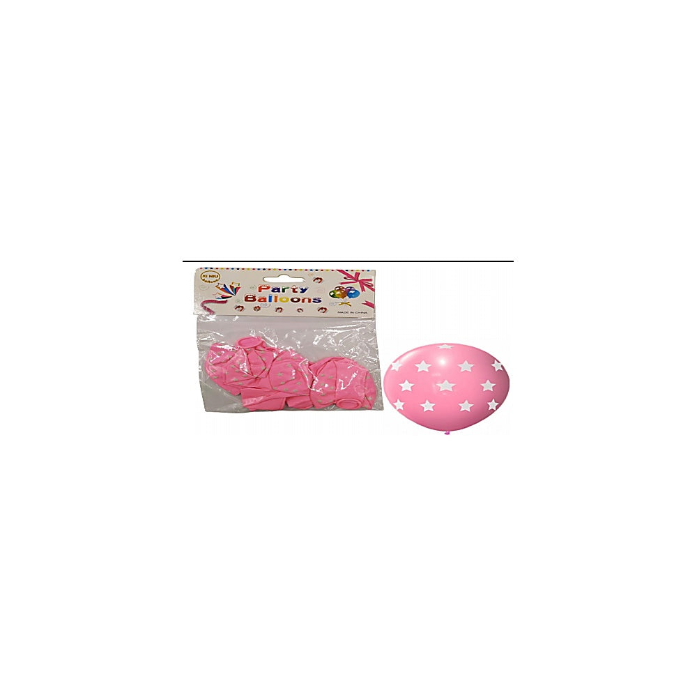 VEJIGA 12PULG 6PCS ESTRELLA RO R3905-P