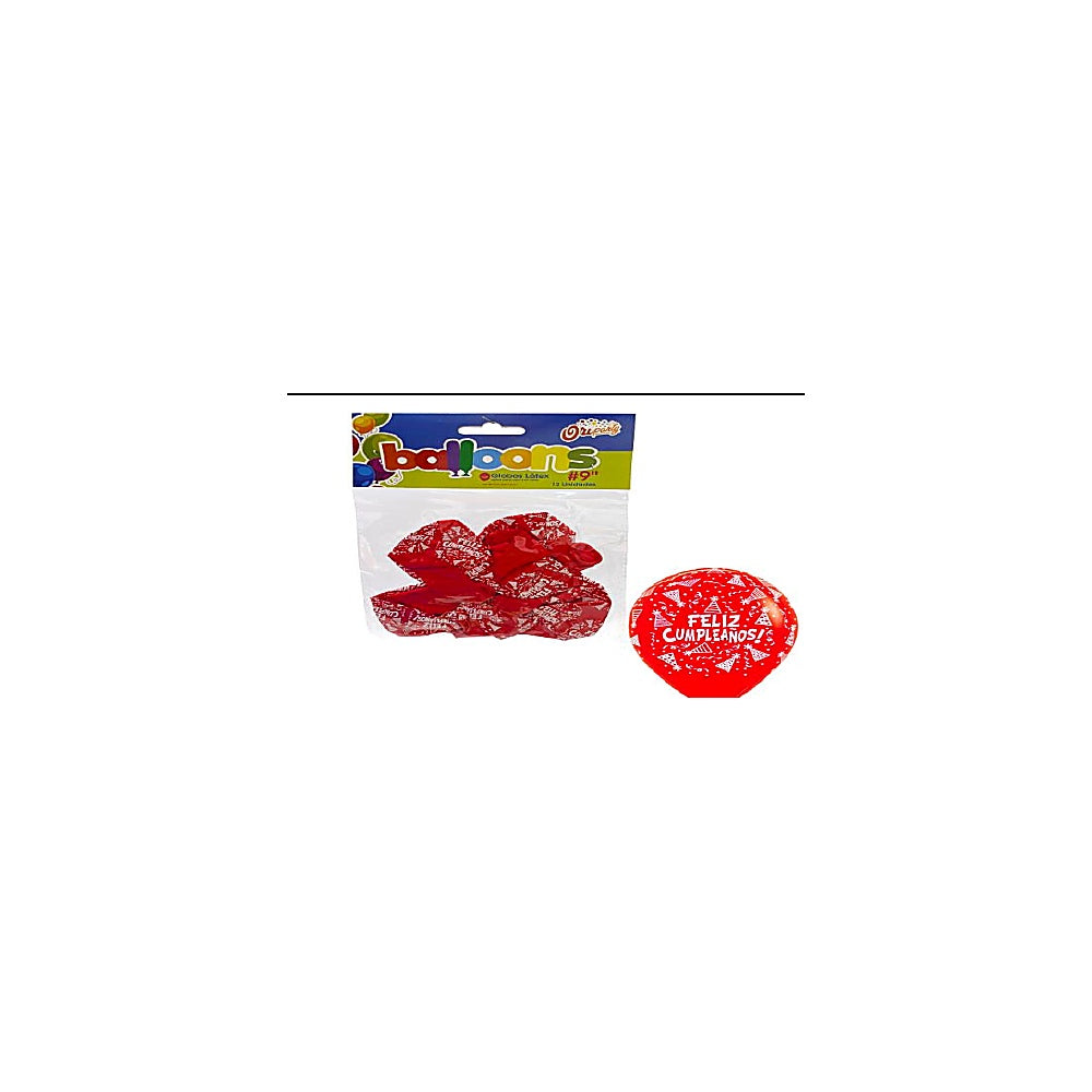 VEJIGAS 12PLG 6PCS FELIZ CUMPLE R3910-R