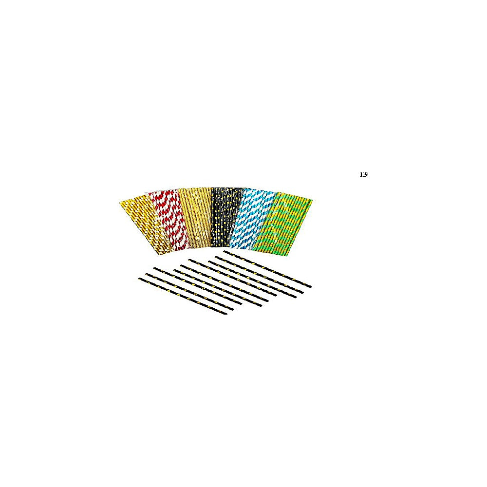 SORBETES DE PAPEL 25PCS DISEÑO R5623