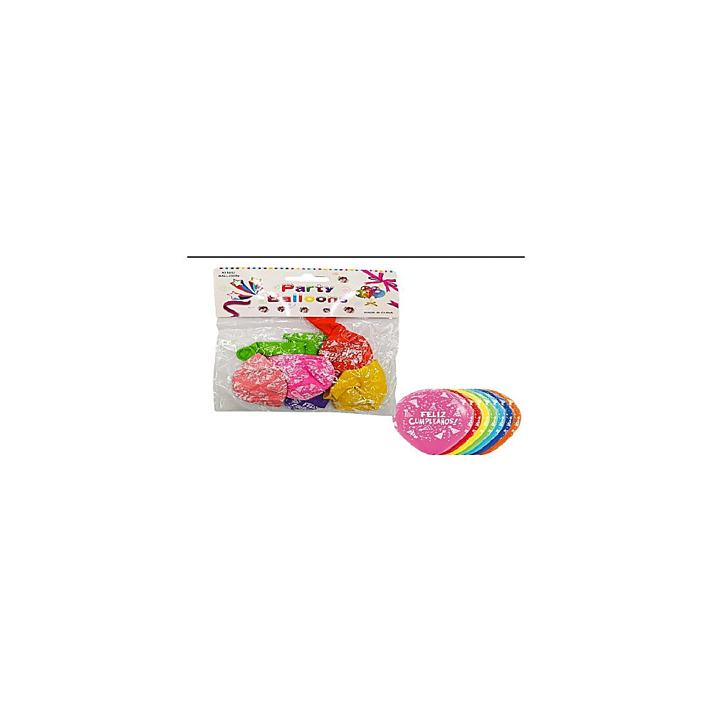 VEJIGAS 12PLG 6-1 FELIZ CUMPLEA R5401-MIX