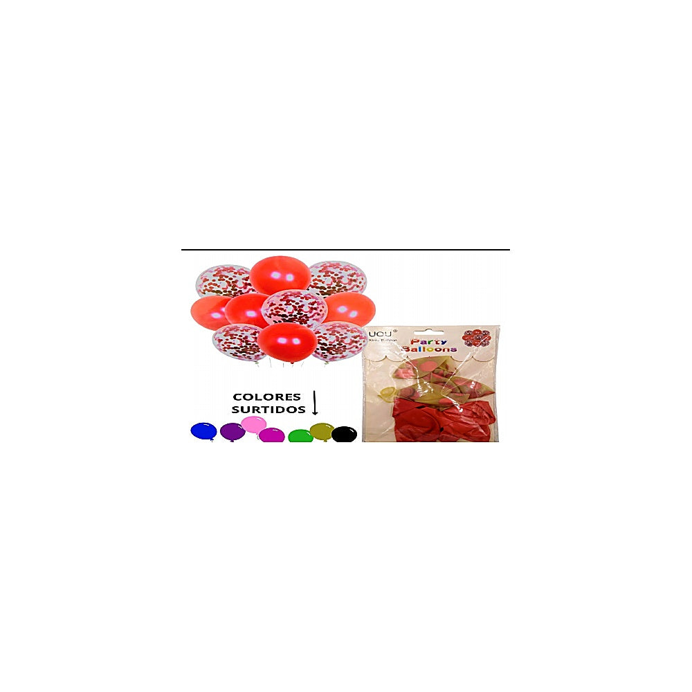 VEJIGAS 12PLG 10-1 CONFETI SURTI R5631