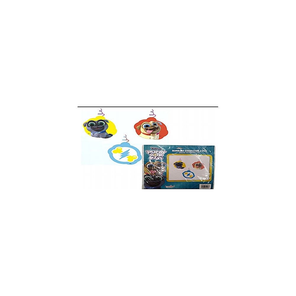 ADORNO CUMPLEAÑO 3PCS PUPPY FPG-PD-R015