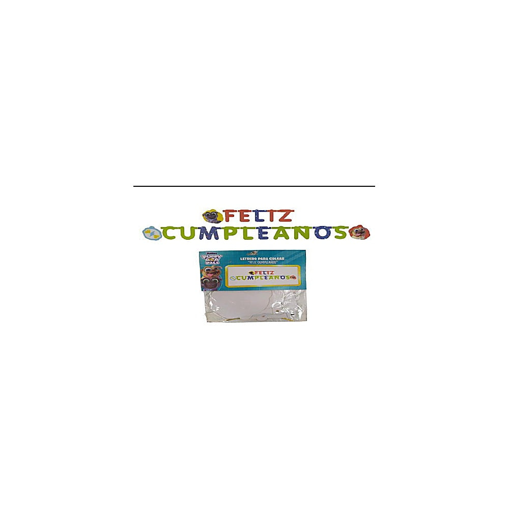 LETRERO FELIZ CUMPLEAÑO PUPP FPG-PD-L004