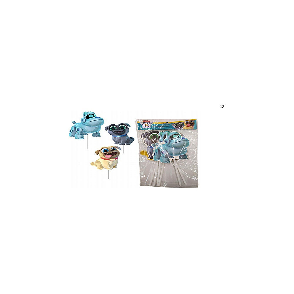 TOPPER CUMPLEAÑO 6PCS PUPPY D FPG-PD-T013
