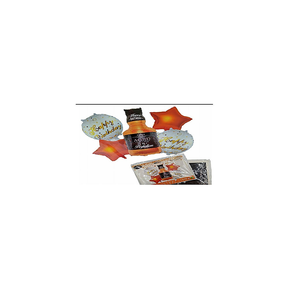 GLOBOS 5PCS BOTELLA WISKY R5942