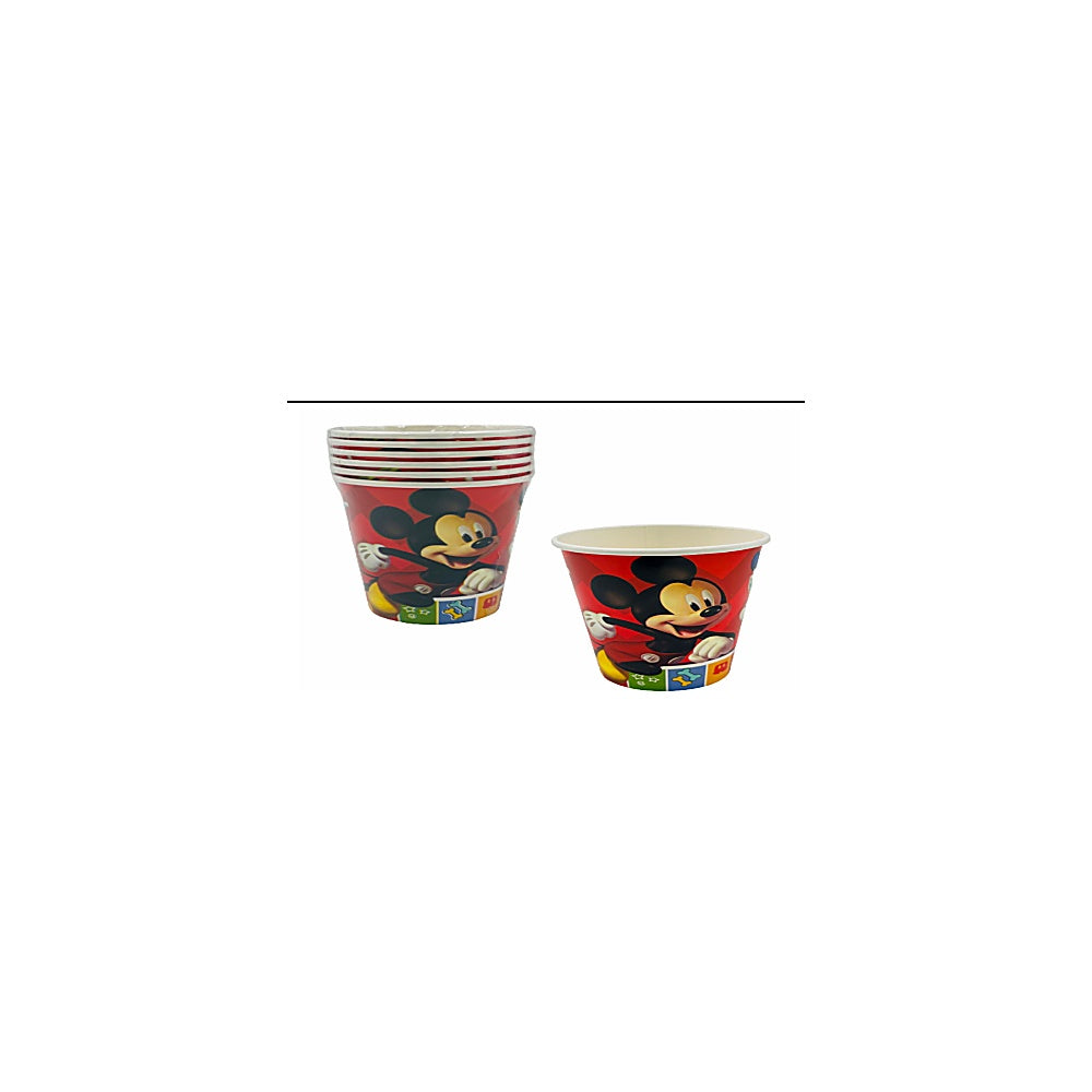 VASOS CUMPLEAÑO 6PCS MICKEY DPG-MK3-V001