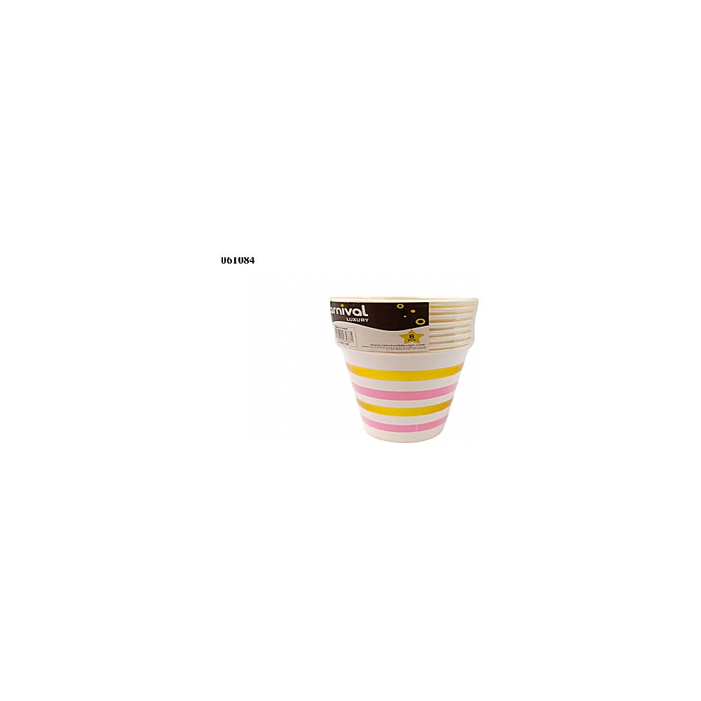 VASO 9OZ RAYAS CARNIVAL CA-GBO-V9C