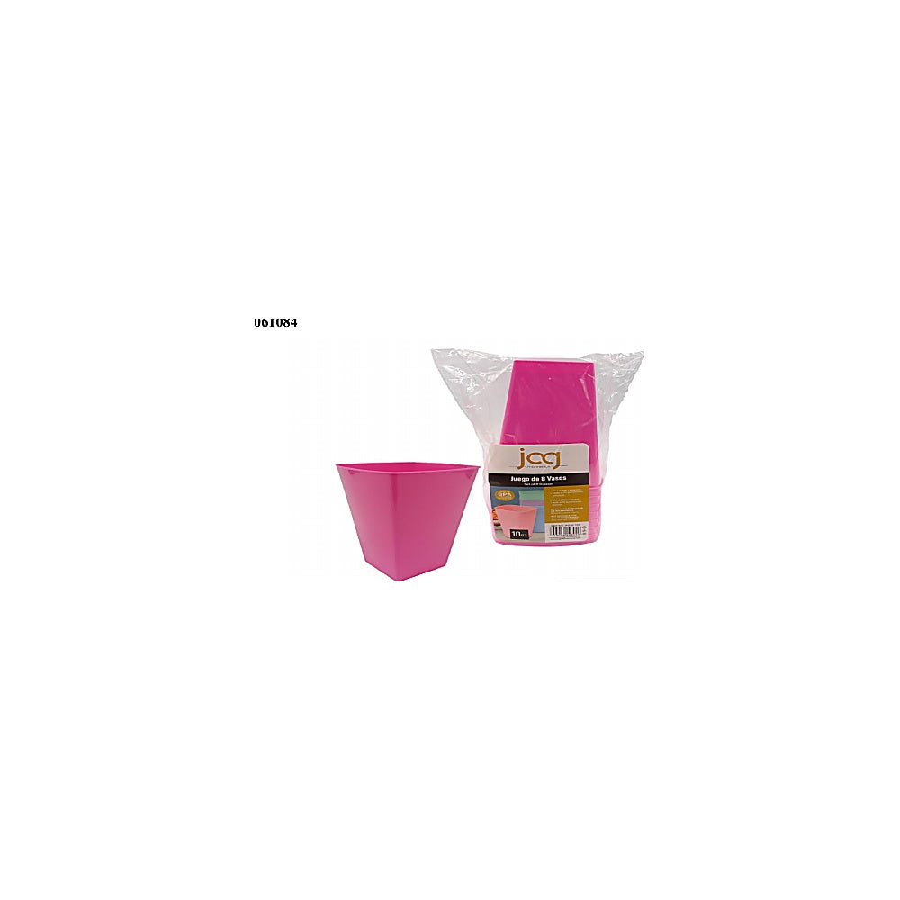VASOS CUADRADO ACRILICOS 8PC P230.103