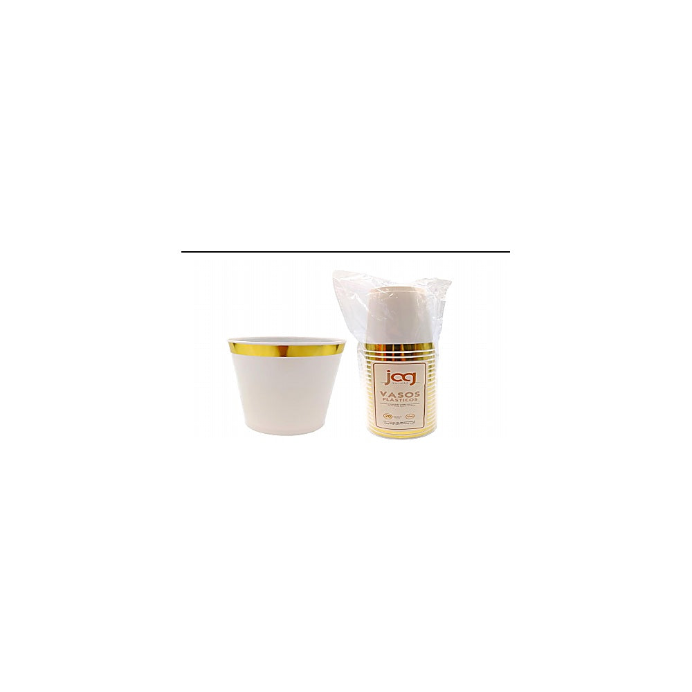 VASO ACRILICO 10OZ 20PCS BLANC T0010.08GR