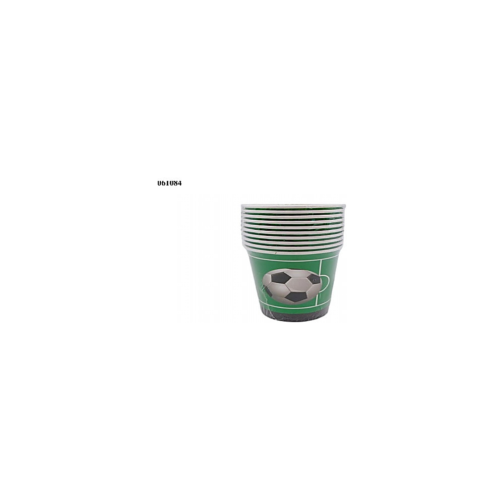 VASO 10PCS 250ML FUTBOL R6212