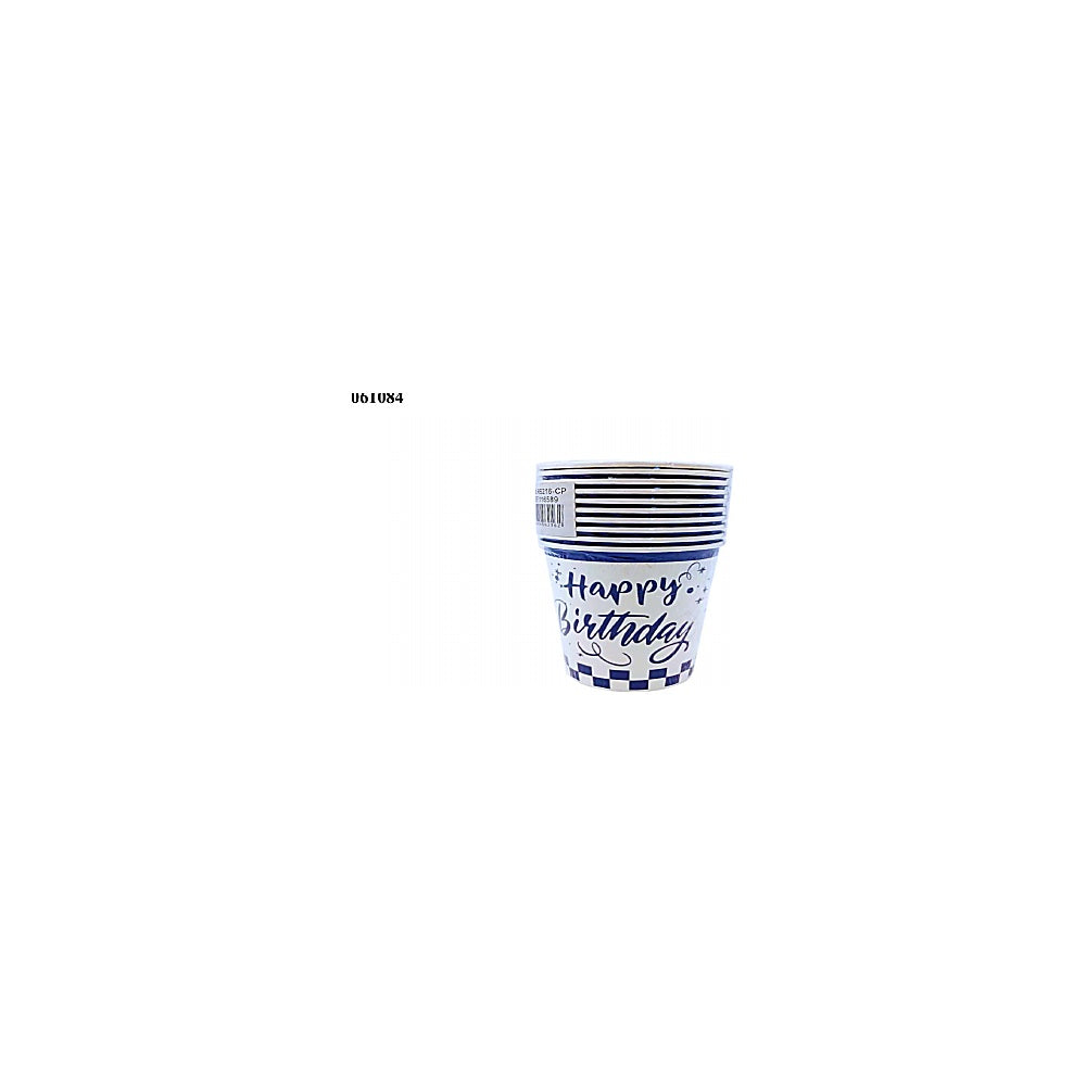 VASO 10PCS 250ML AZUL R6216-CP