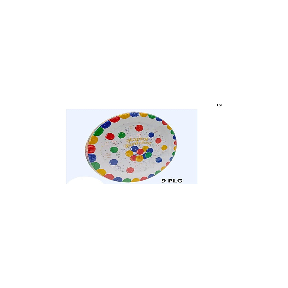 PLATOS 10PCS 9PLG GLOBO R6218-9"