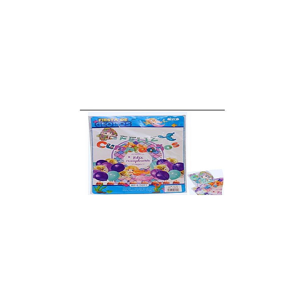 SET GLOBOS 20PCS SIRENINA R6180