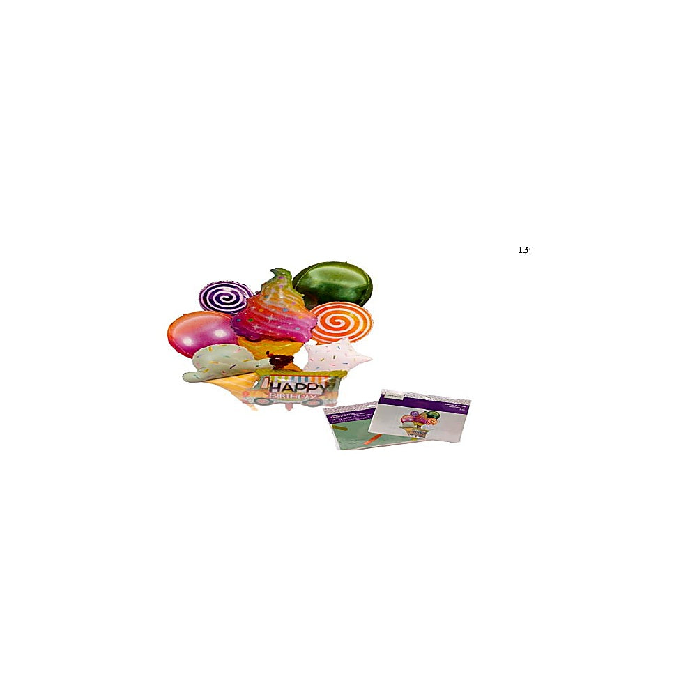 SET DE GLOBOS 8PCS HELADO HAL HM-ICE-BQ8