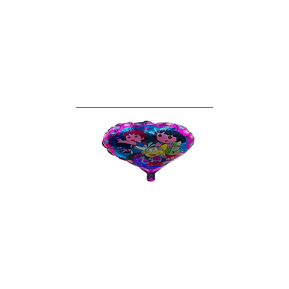 GLOBO 17PLG CORAZON DORA Y DI R1688-DOR