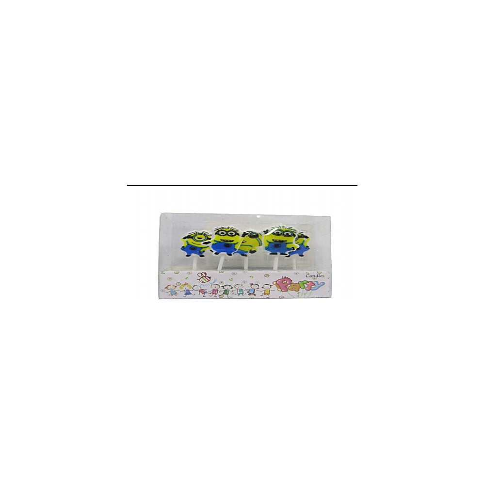 VELA CUMPLEAÑOS 5PCS MINIONS R4059