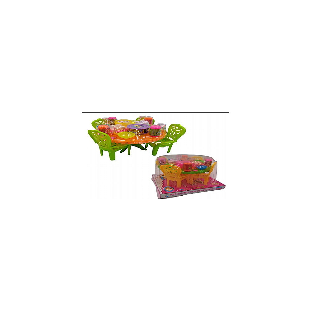 COMEDOR JUGUETE 4 SILLAS 22PCS T206332