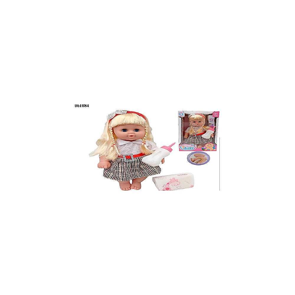 MUÑECA CON BIBERON Y PAÑAL M T206405