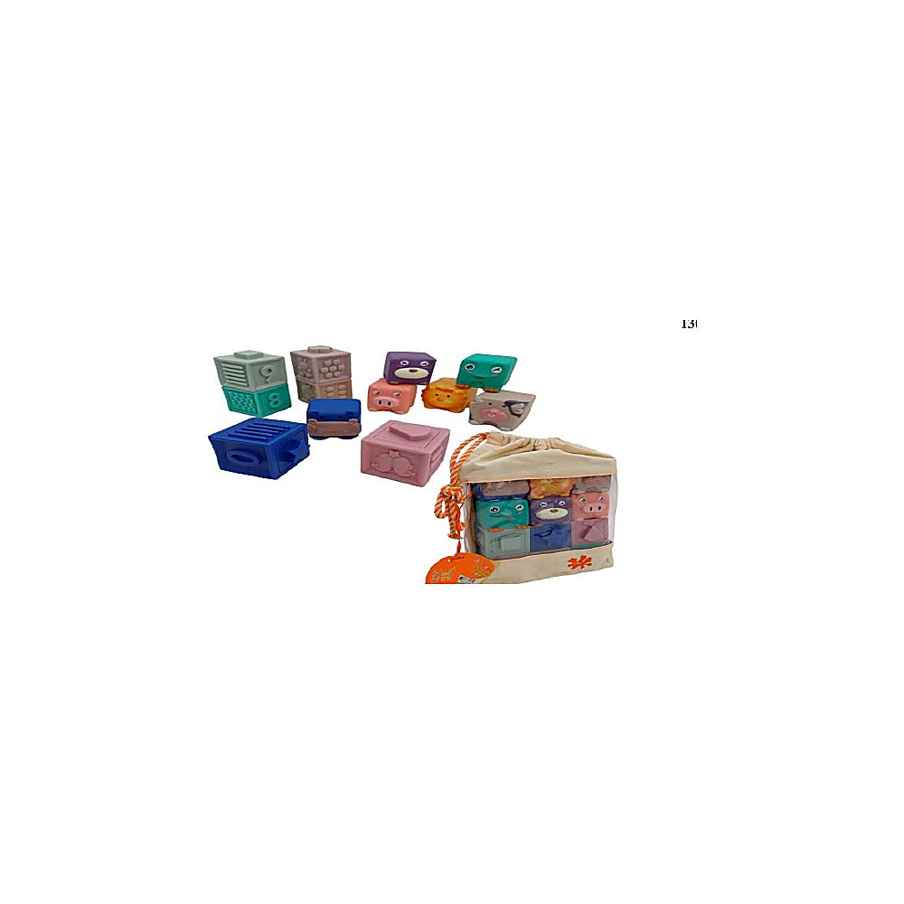 BLOQUES 12PCS SUAVES ANIMALE T346316