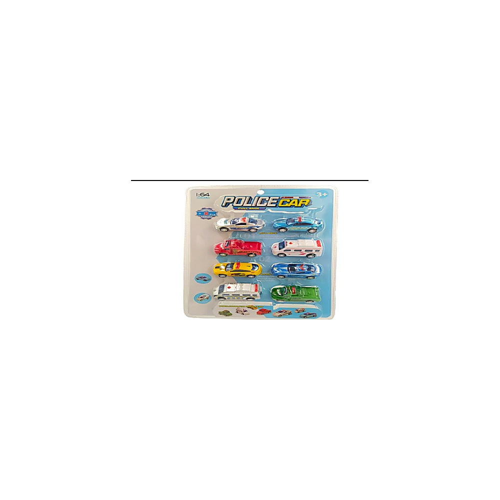 CARROS 8PCS EN BLISTER POLICIA T352318