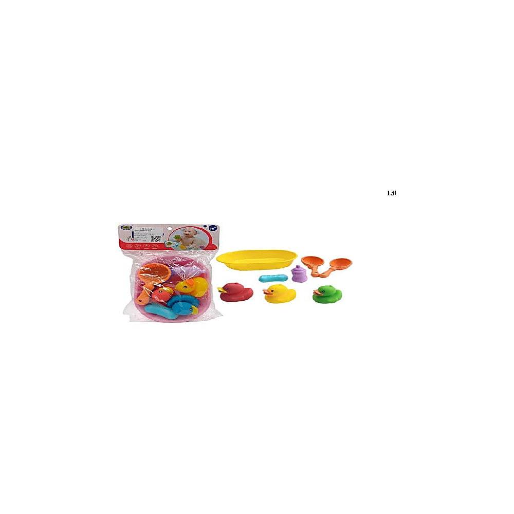 JUEGO BAÑERA BEBE 18X13CM 8PC T356618