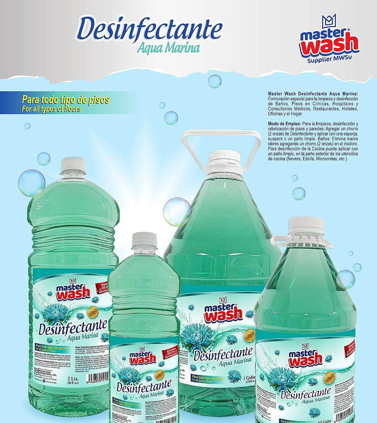 DESINFECTANTE AGUAMARINA