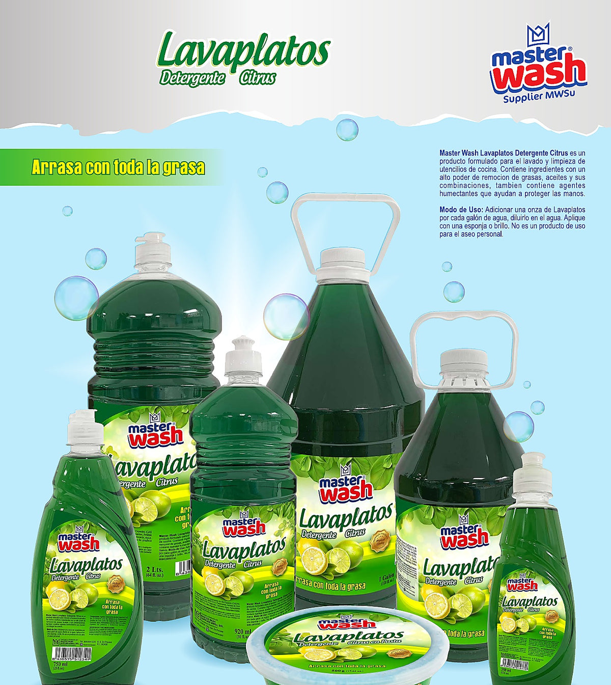 LAVAPLATOS DETERGENTE CITRUS