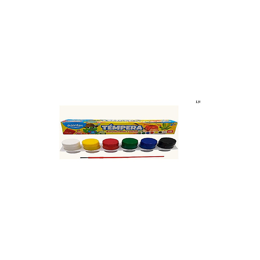 TEMPERA 6 COLORES POINTER WC-22G-6