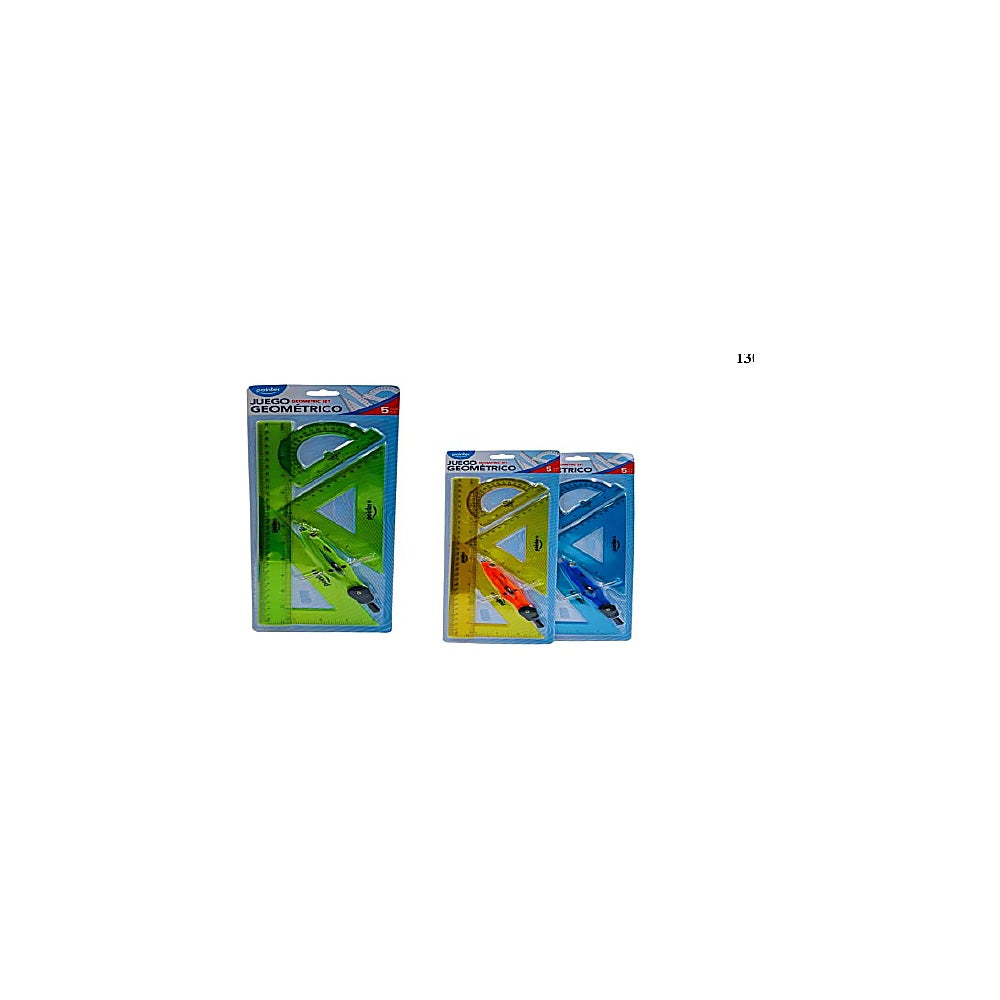 ESTUCHE GEOMETRICO 5PCS POINT RU-030C