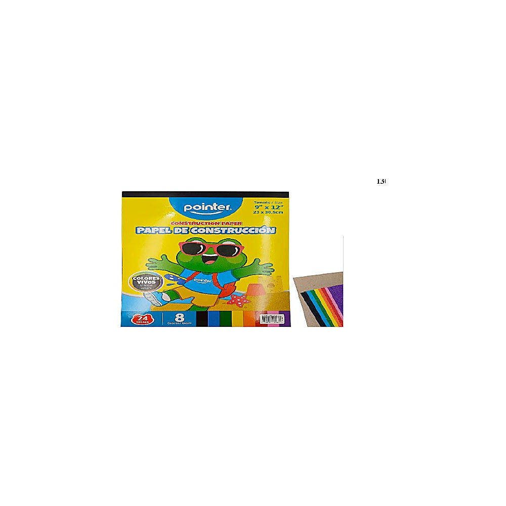 PAPEL CONSTRUCCION 24PAG 9X12 CON-912-24