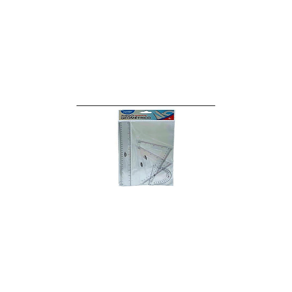 SET DE REGLA 30CM 4PCS POINTER RU-1230A