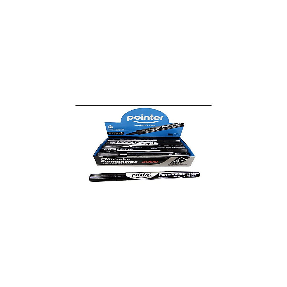 MARCADOR PERMANENTE POINTE MK-3000P-BK
